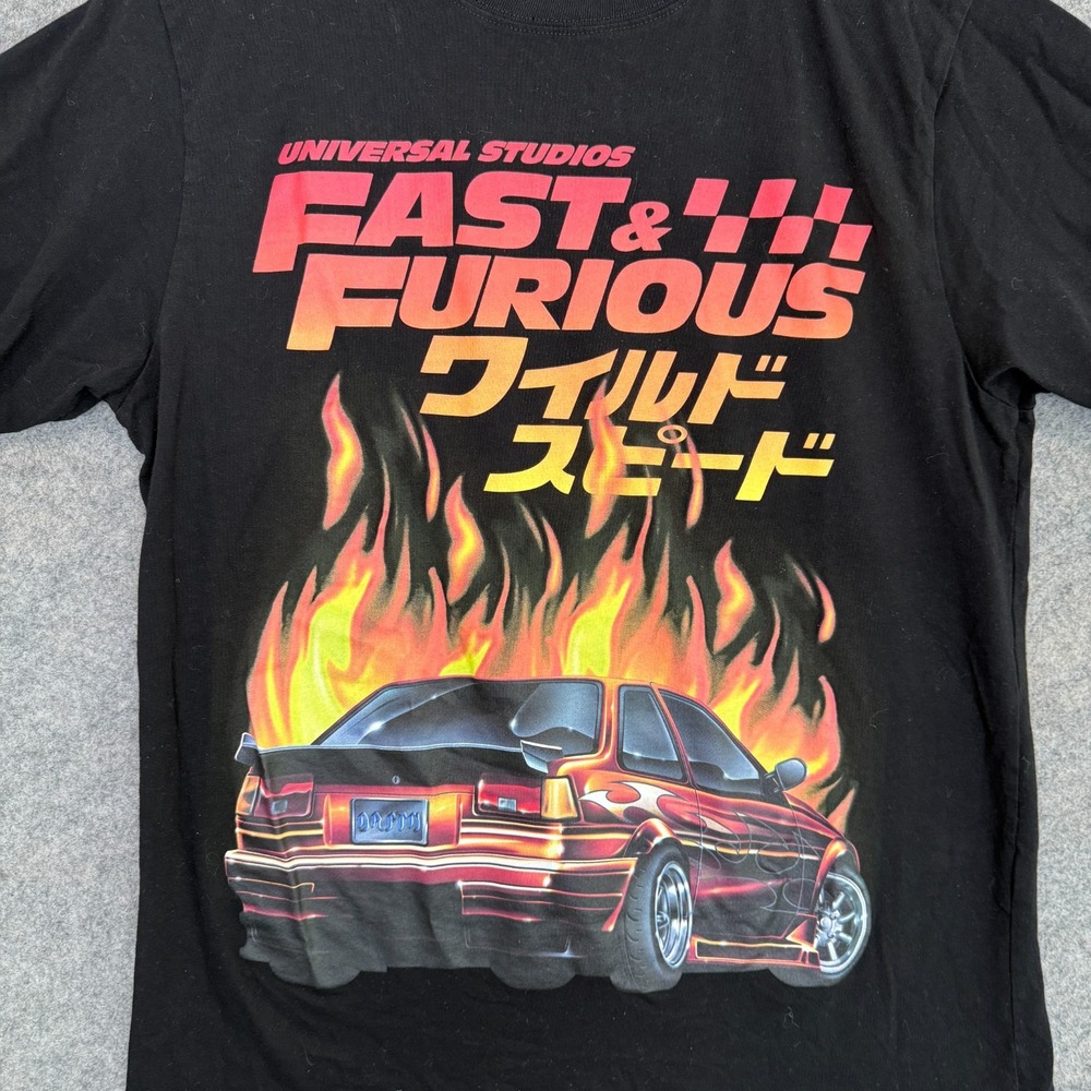Fast & the Furious Pull & Bear Limited Edition Shirt Men XL Japanese Graphic Tee - Picture 2 of 8